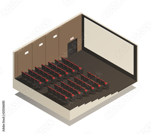 Isometric Cinema Composition