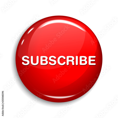 Subscribe Round Vector Web Element Circular Button Icon Design