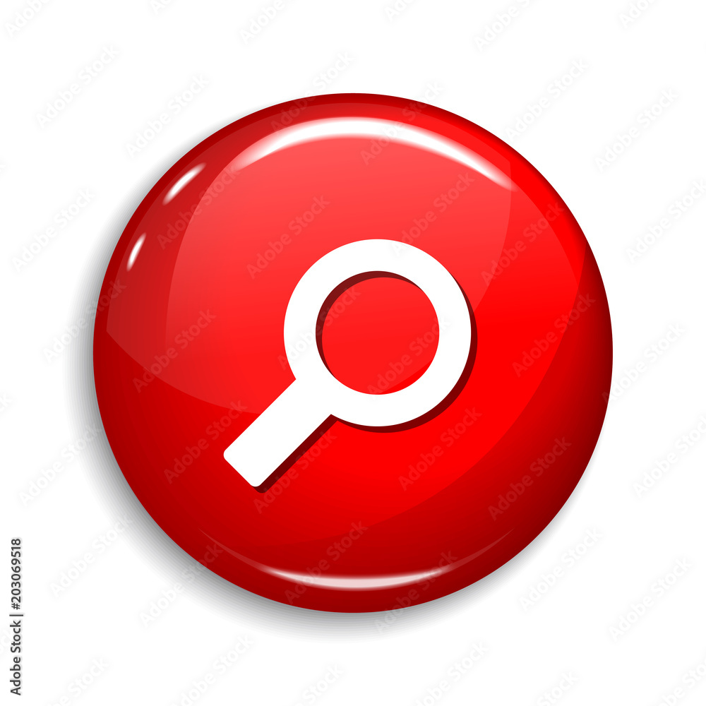 Search Magnifying Glass Round Vector Web Element Circular Button Icon Design Search Magnifying Glass Round Vector Web Element Circular Button Icon Design