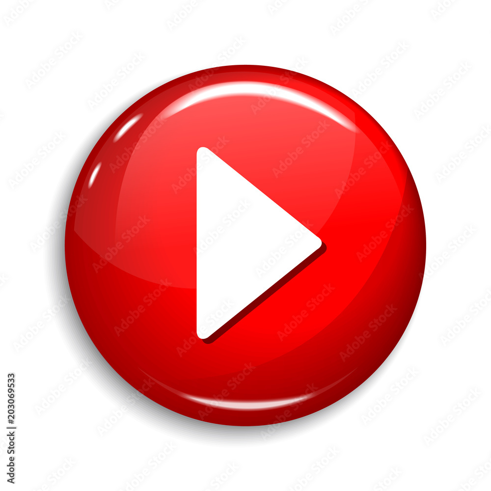 Play Now Round Vector Web Element Circular Button Icon Design