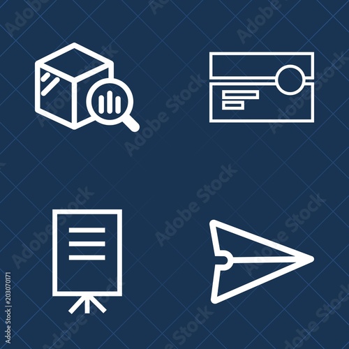 Premium set of outline vector icons. Such as smartphone, trend, office, cassette, presentation, finance, seminar, group, retro, market, old, web, data, plastic, report, tape, analogue, money, phone