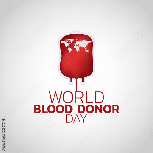 vector World blood donor day illustration