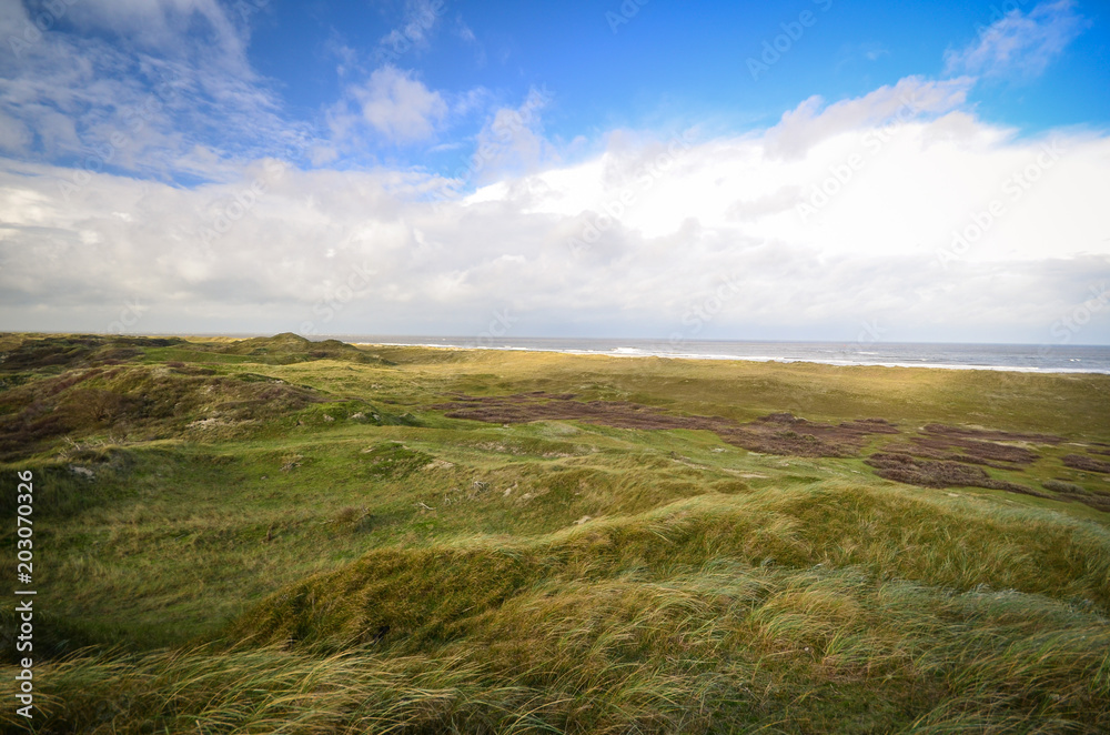 On the Beach of Norderney in Germany