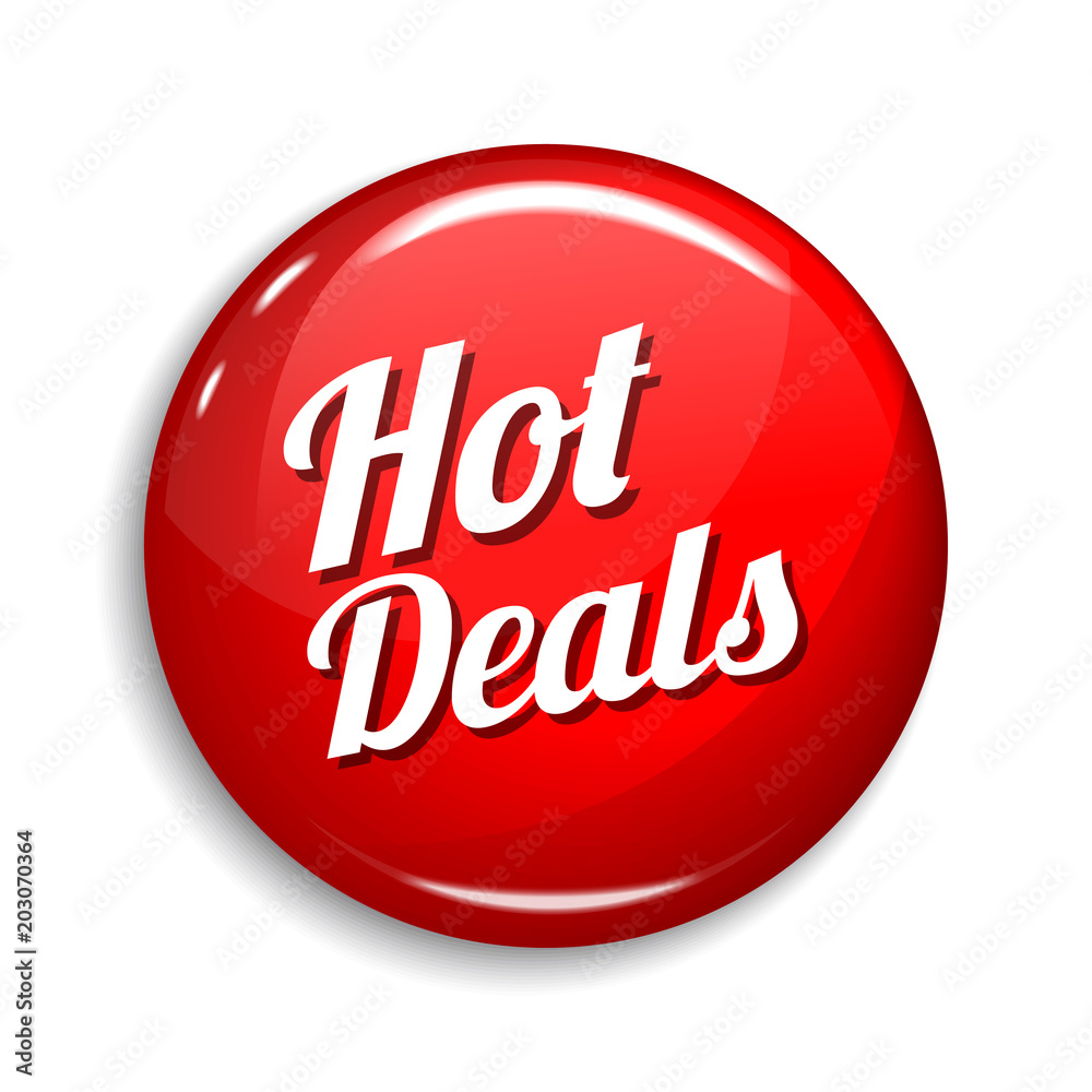 Hot Deals Round Vector Web Element Circular Button Icon Design Hot Deals Round Vector Web Element Circular Button Icon Design