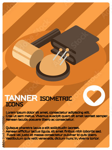 Tanner color isometric poster