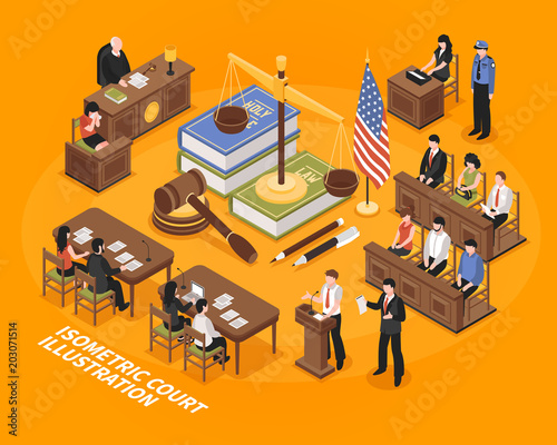 Isometric Court Illustration