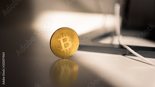 Digitalwährung Bitcoin -Cryptowährung photo
