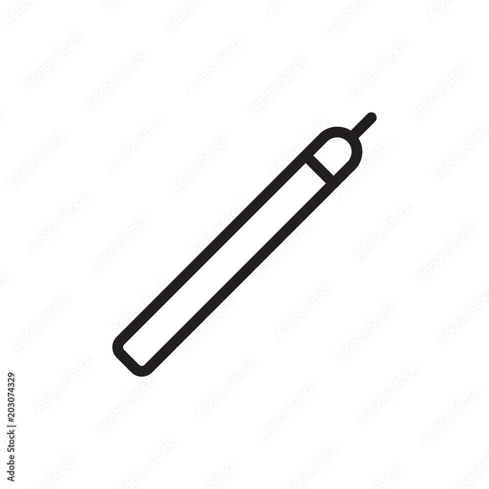 contour liner, makeup tool outline vector icon. Modern simple isolated sign. Pixel perfect vector illustration for logo, website, mobile app and other designs contour liner, makeup tool outline vector icon. Modern simple isolated sign. Pixel perfect vector illustration for logo, website, mobile app and other designs