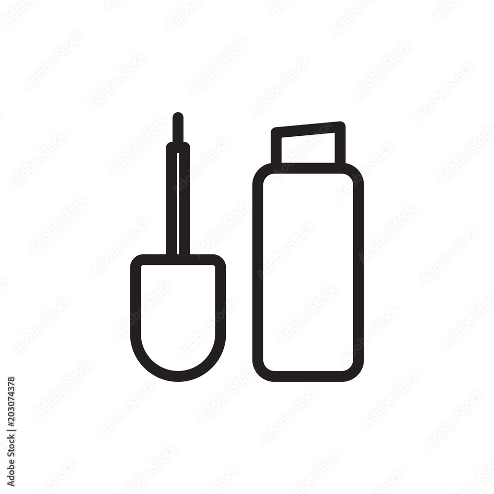 eyeliner, makeup tool outline vector icon. Modern simple isolated sign. Pixel perfect vector illustration for logo, website, mobile app and other designs eyeliner, makeup tool outline vector icon. Modern simple isolated sign. Pixel perfect vector illustration for logo, website, mobile app and other designs