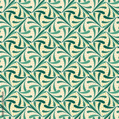 Stylish organic background. Seamless pattern.Vector. スタイリッシュ植物パターン