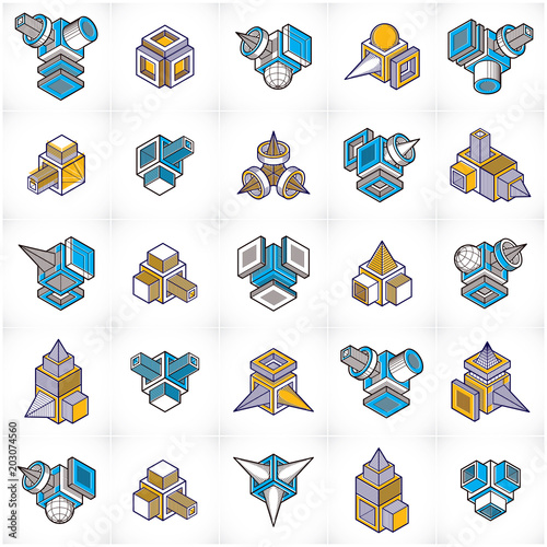 Abstract construction isometric designs, vector set.