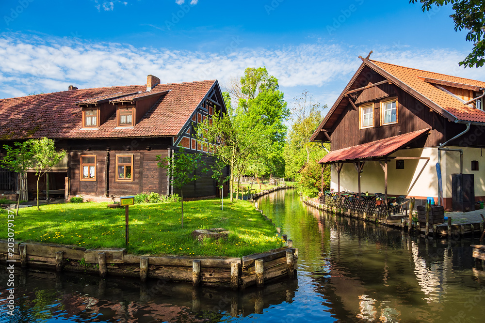 Gebäude im Spreewald in Lehde Gebäude im Spreewald in Lehde
