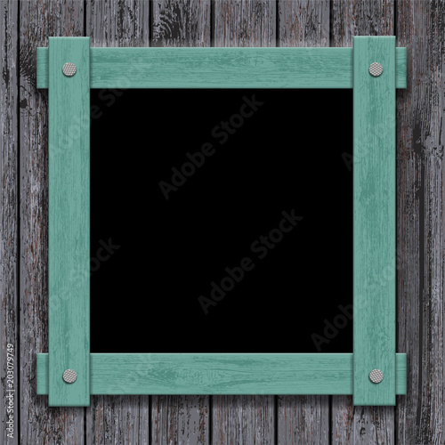 Old wooden frame on vintage background