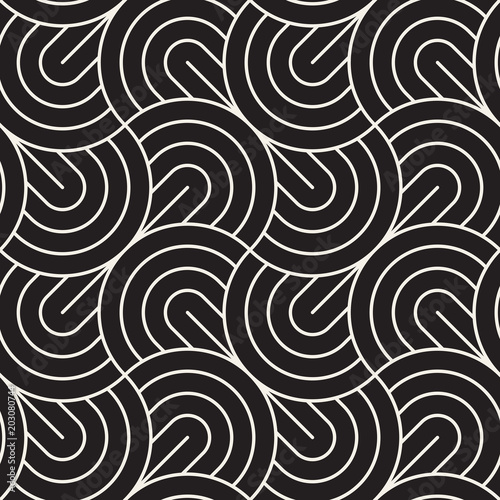 Vector seamless pattern. Modern stylish abstract texture. Repeating geometric tiles