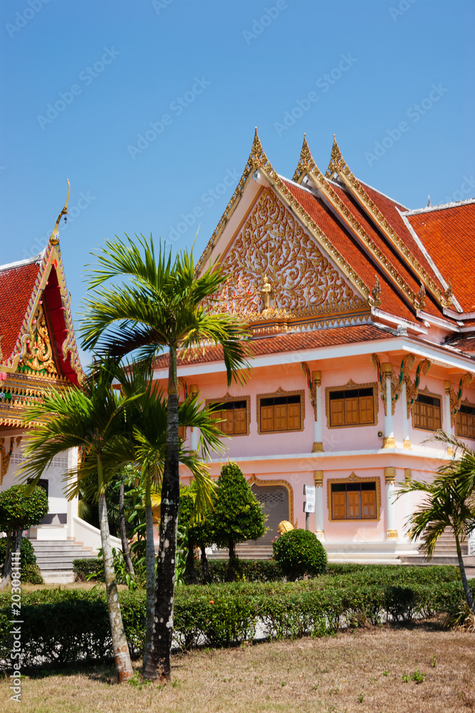 Buddhist temple in the south of Thailand