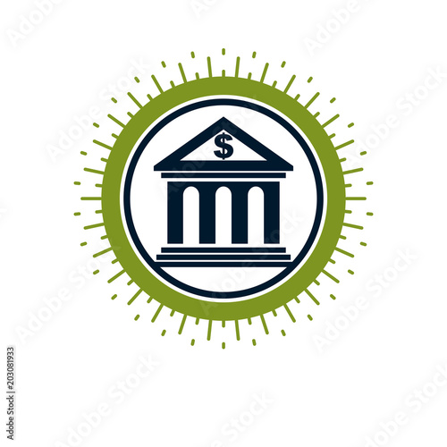 Banking conceptual logo, un...