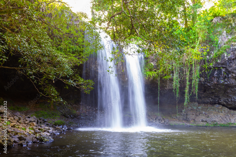 Killen Falls - beautiful waterfall near Byron Bay, New South Wales, Australia Killen Falls - beautiful waterfall near Byron Bay, New South Wales, Australia