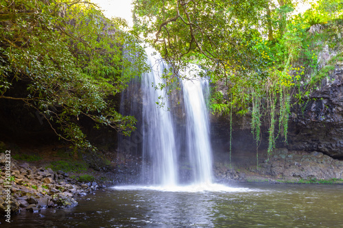 Fotografering Killen Falls - beautiful waterfall near Byron Bay, New South Wales, Australia