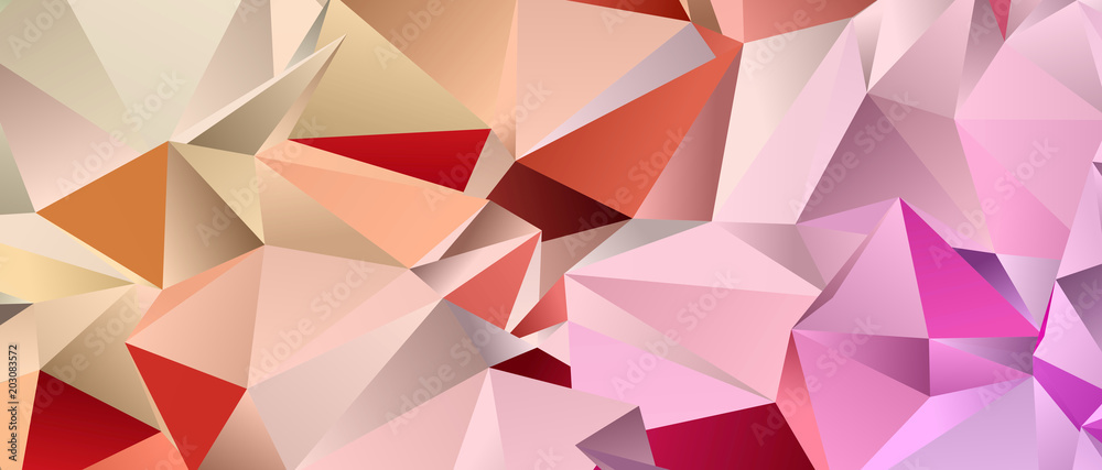 Abstract Low-Poly triangular modern background