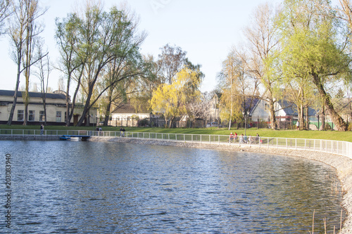 lake in city park