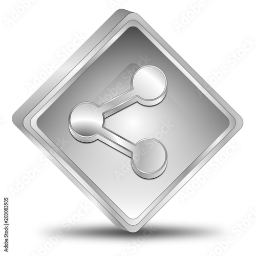 Share Button - 3D illustration