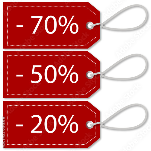 Étiquette soldes - promotions