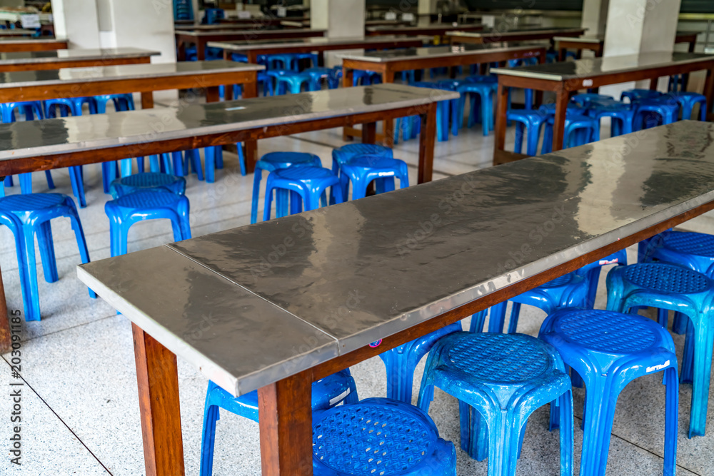 Fototapeta premium Empty School's canteen