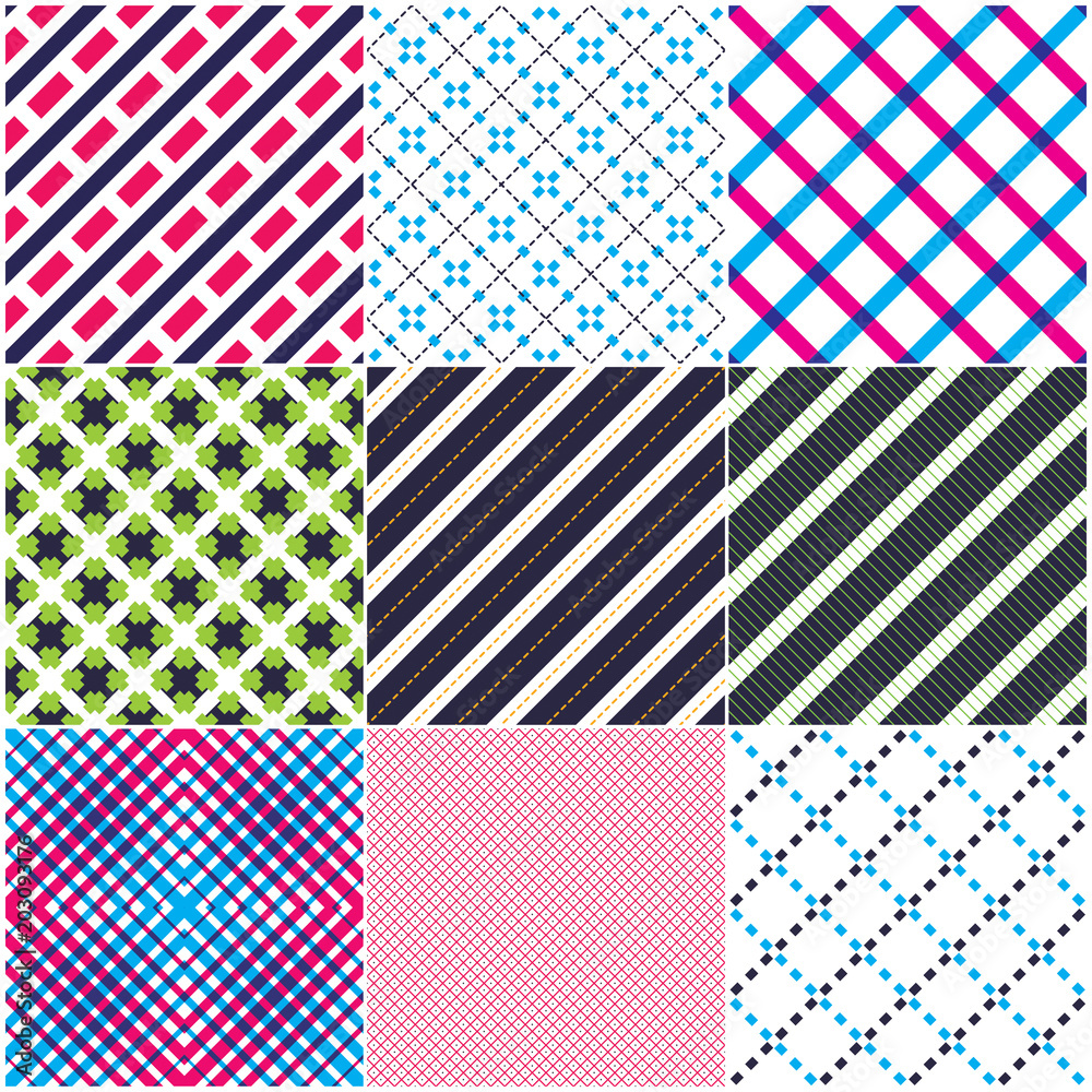 Minimal lines vector seamless patterns set, abstract backgrounds collection. Simple geometric designs. Seamless lines vector minimalistic arts. Crossed lines grid Minimal lines vector seamless patterns set, abstract backgrounds collection. Simple geometric designs. Seamless lines vector minimalistic arts. Crossed lines grid