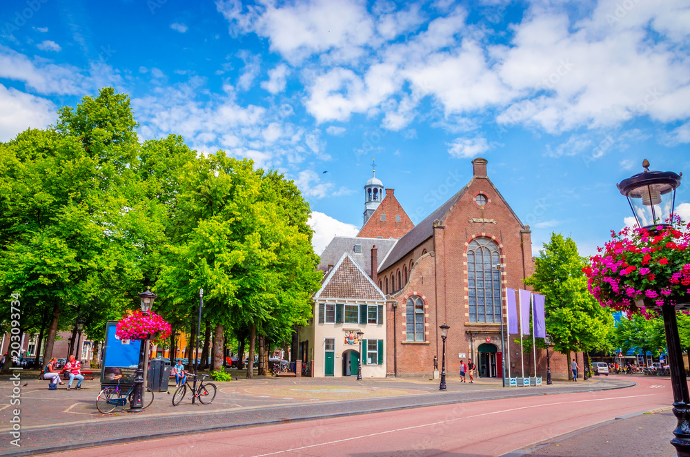 Traditional old street and buildings in Utrecht, Netherlands. Traditional old street and buildings in Utrecht, Netherlands.