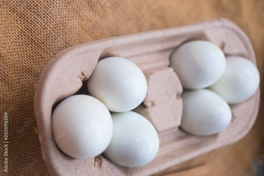 Fresh white raw eggs in shell eggs ready for cooking Fresh white raw eggs in shell eggs ready for cooking