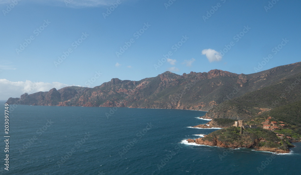 Corsican Coastal Village