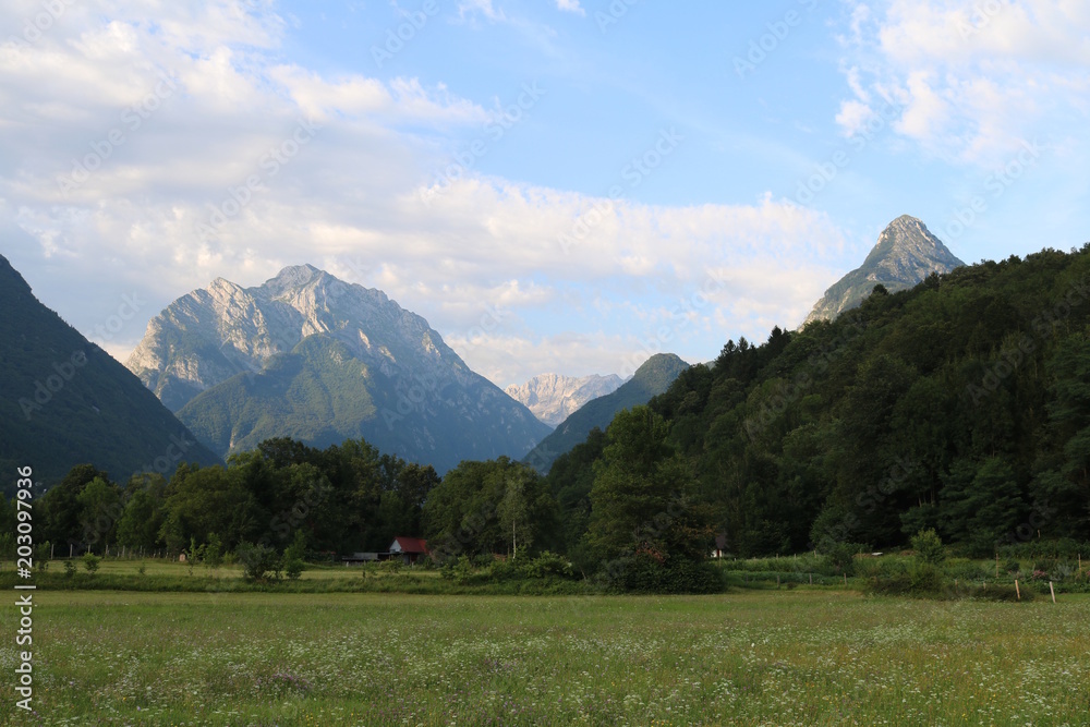 Slowenien, Landschaft bei Bovec