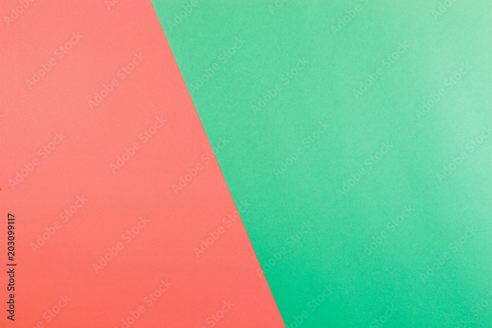 Red and green color paper background Red and green color paper background