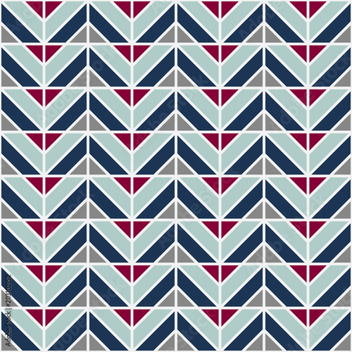 Simple floor tile pattern, abstract geometric seamless background. Portuguese ceramic tiles vector illustration.