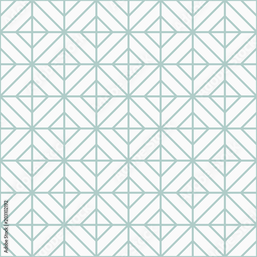 Simple floor tile pattern, abstract geometric seamless background. Portuguese ceramic tiles vector illustration.