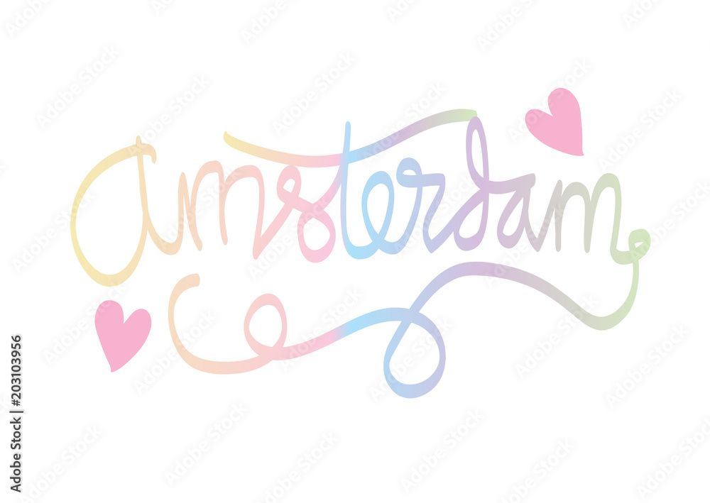 Amsterdam hand-lettering calligraphy