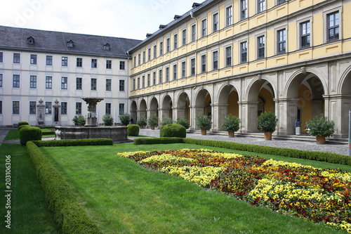 Innenhof vom Krankenhaus Juliusspital in Würzburg