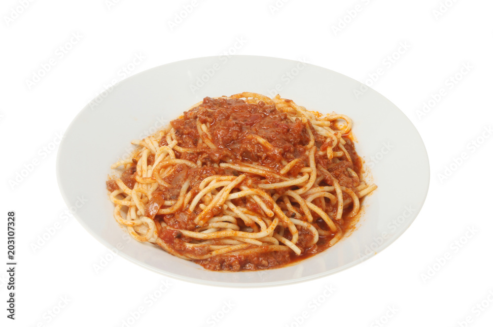 Spaghetti bolognese in a bowl Spaghetti bolognese in a bowl