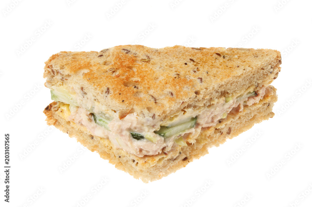Tuna mayonnaise and cucumber sandwich Tuna mayonnaise and cucumber sandwich