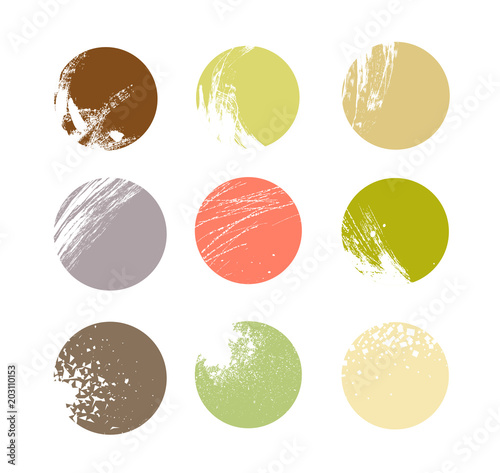 Tracce di pennello e vernici colorate