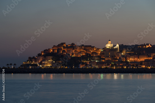 Italian Riviera, Imperia in the evening