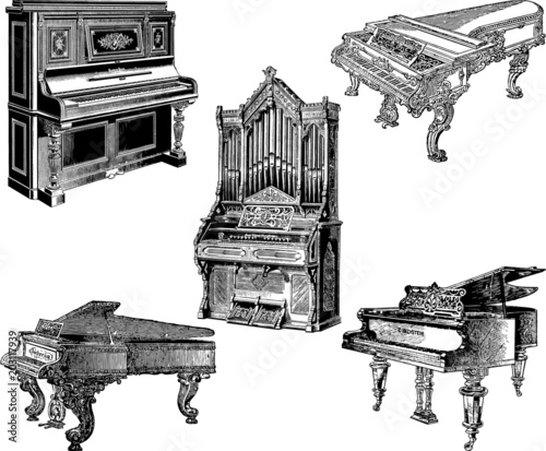 Vintage Vector Music Instrument Vol3