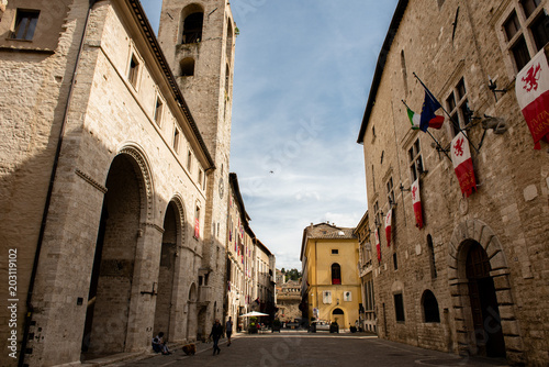 Fototapeta Naklejka Na Ścianę i Meble -  A beautiful medieval cyty in the Umbria region of Italy