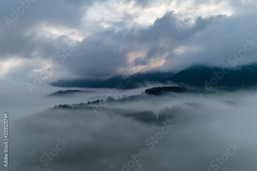 Schwarzwald von oben - Nebel © stefan257