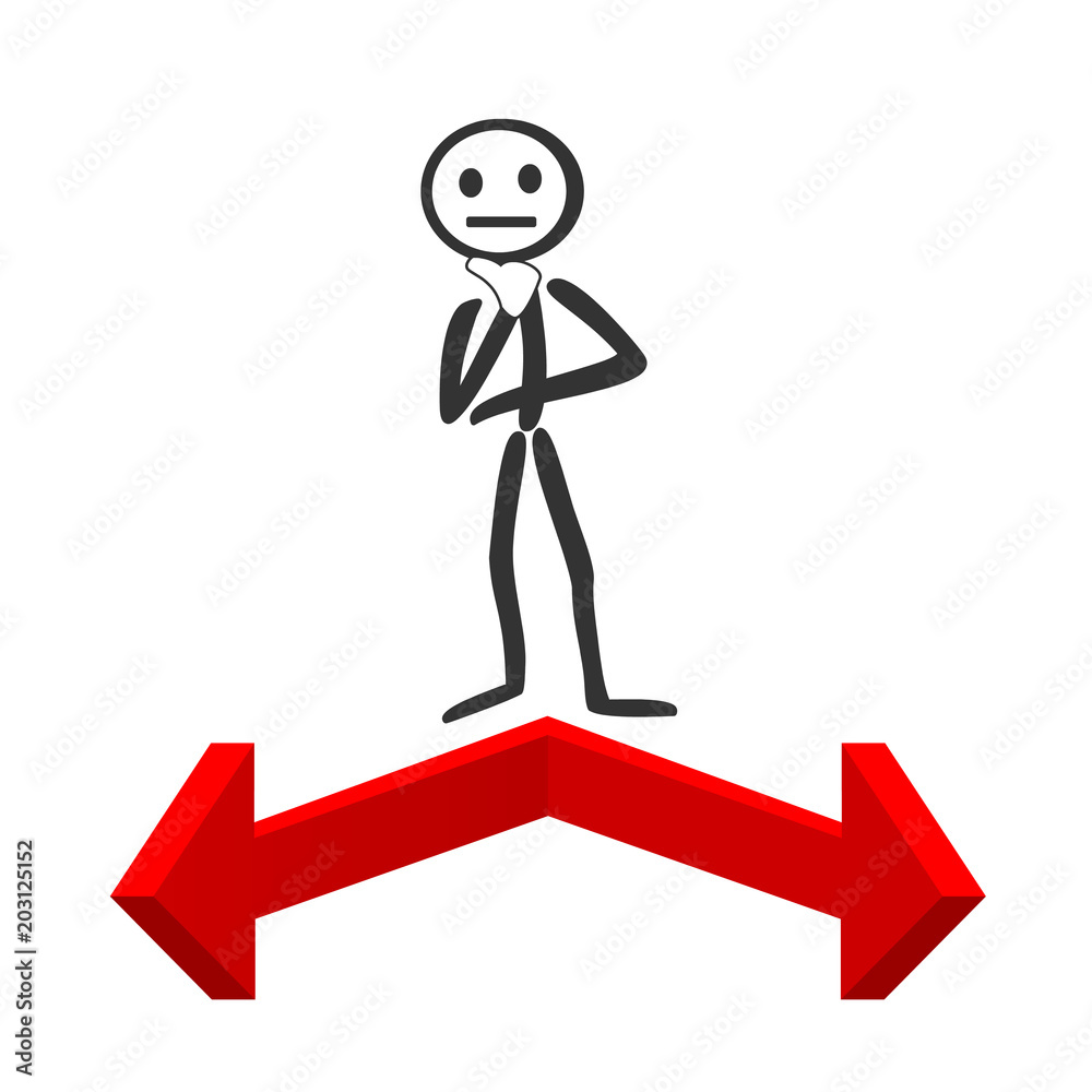 Arrows with draw person Arrows with draw person