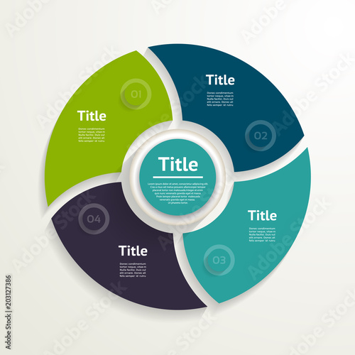 Vector circle infographic. Template for diagram, graph, presenta