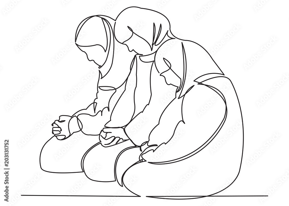 Muslim Women Praying Muslim Women Praying