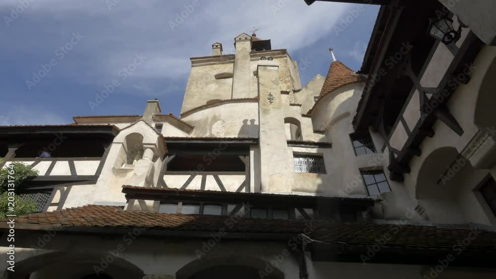 View from the interior courtyard of Bran Castle View from the interior courtyard of Bran Castle