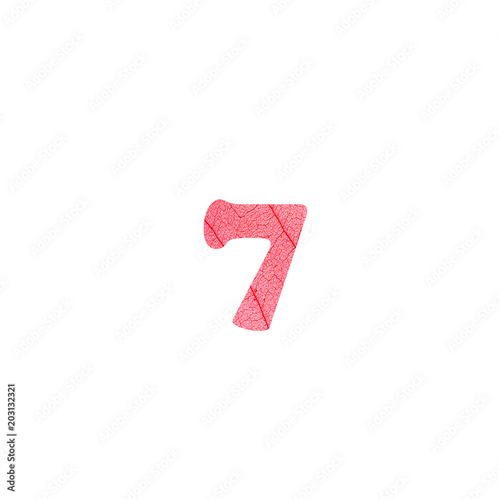 Leaf alphabet textured letter in a 3D illustration on a white background Leaf alphabet textured letter in a 3D illustration on a white background