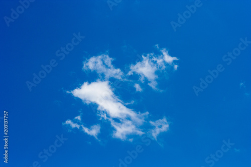 white clouds on a sky background